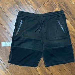 NWOT Buffalo David Bitton SAMPLE Dean-X Black Athletic Shorts #B98